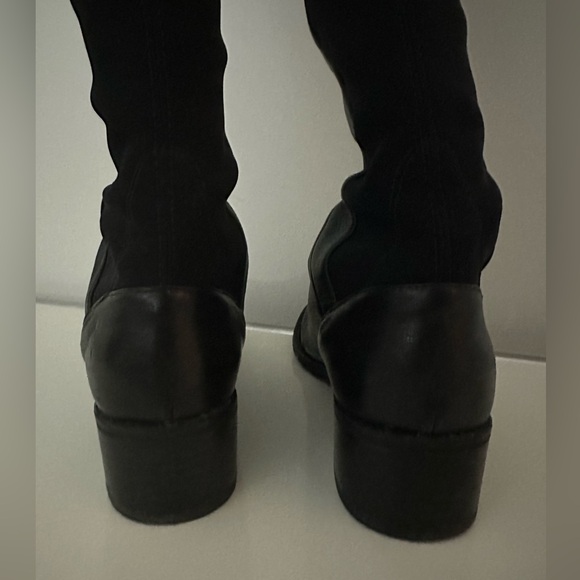 Stuart Weizman 5050 leather long boots black size 6 - Picture 6 of 8